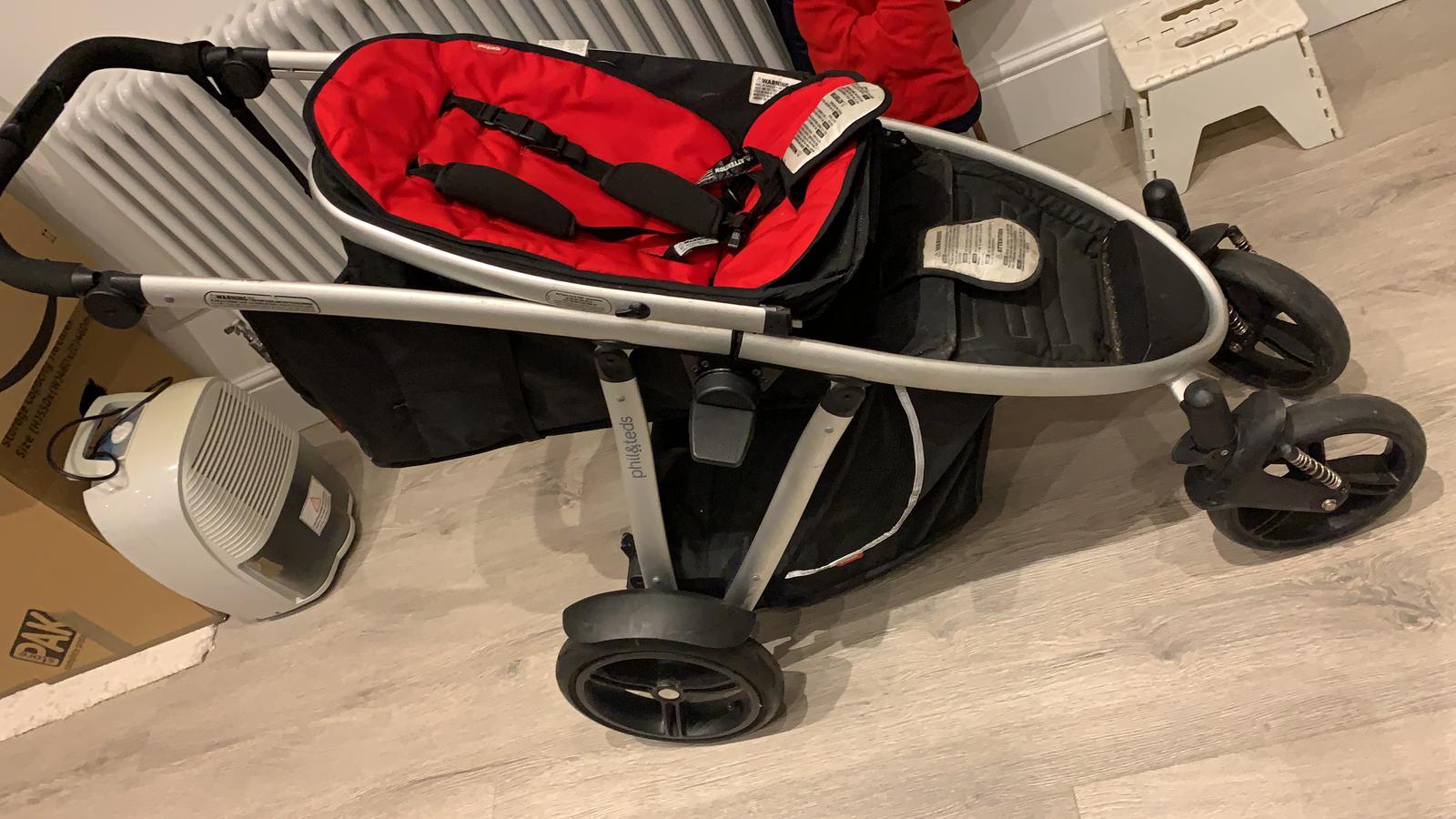 second hand phil and ted double buggy