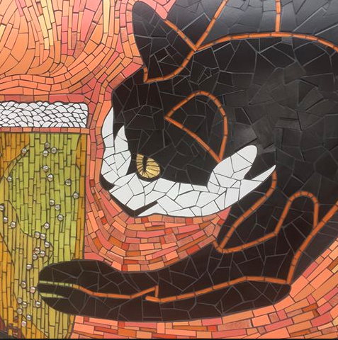 cat mosaic craft fair