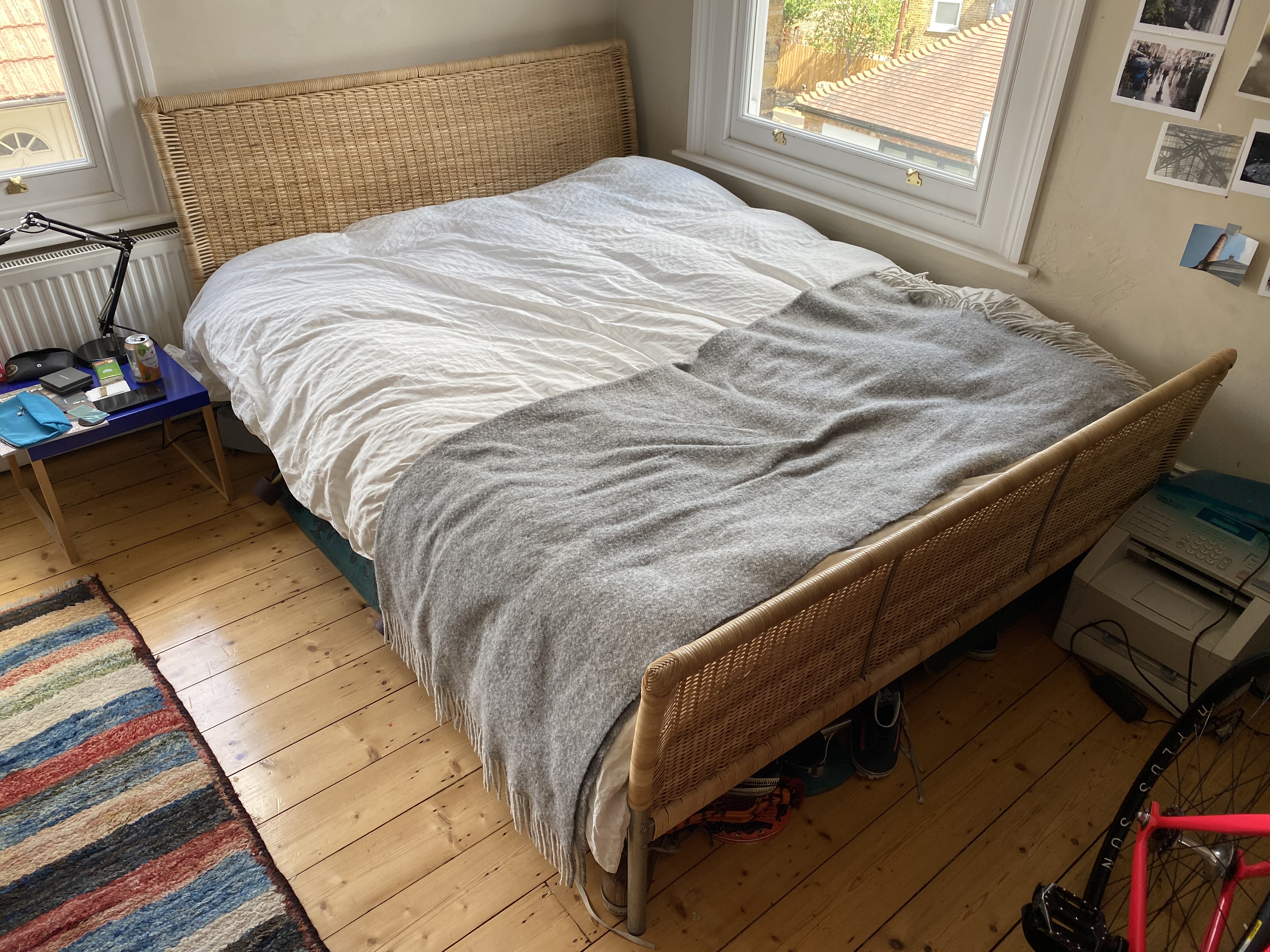 Taken Free Wicker Bed Frame King, Rattan Queen Bed Frame Ikea